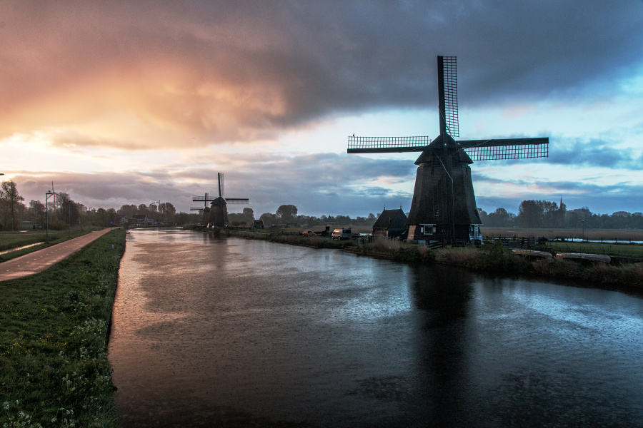 Dramatické ráno - Alkmaar